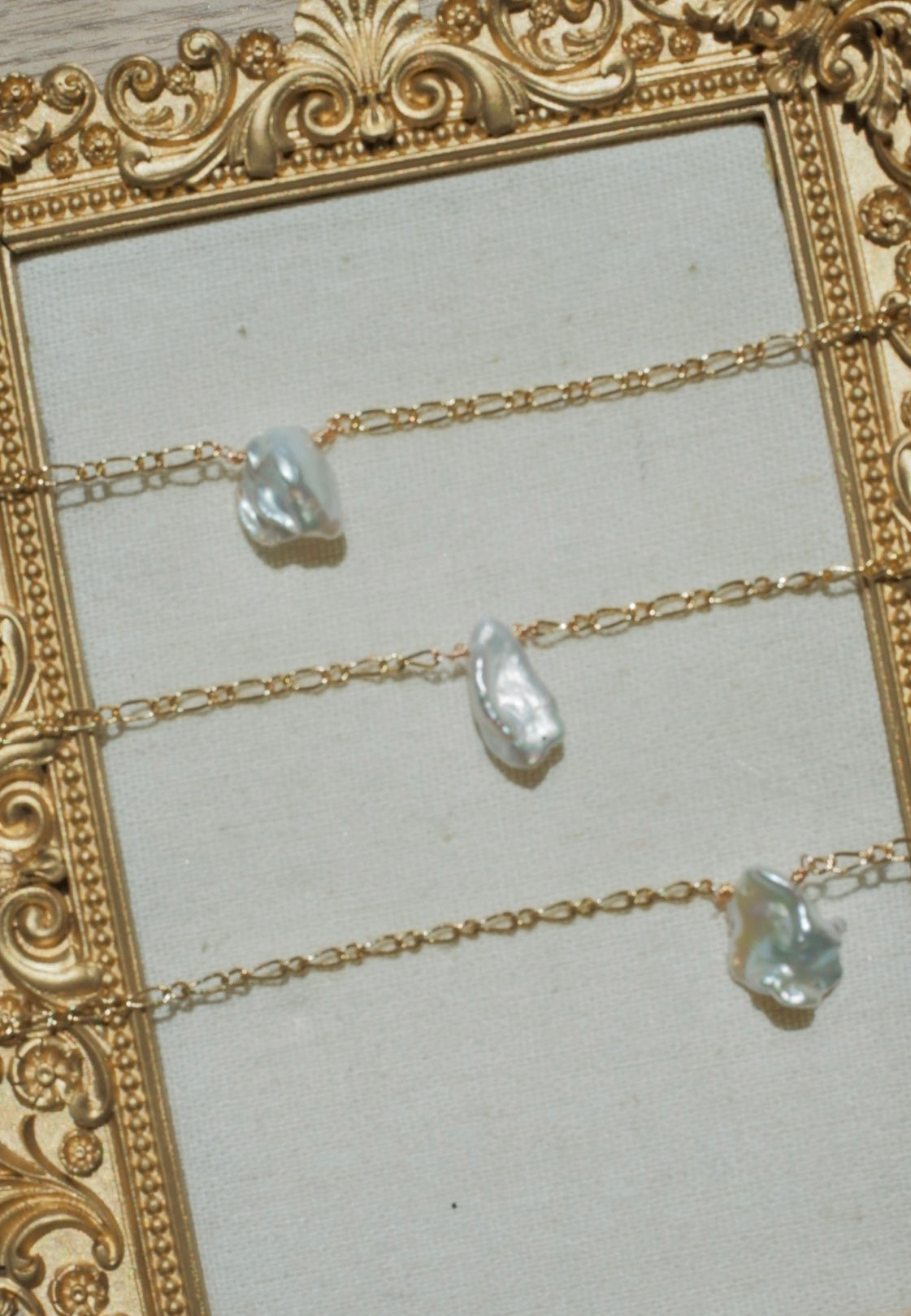 moon pearl necklace