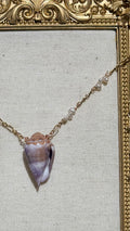 lavender cone neckace