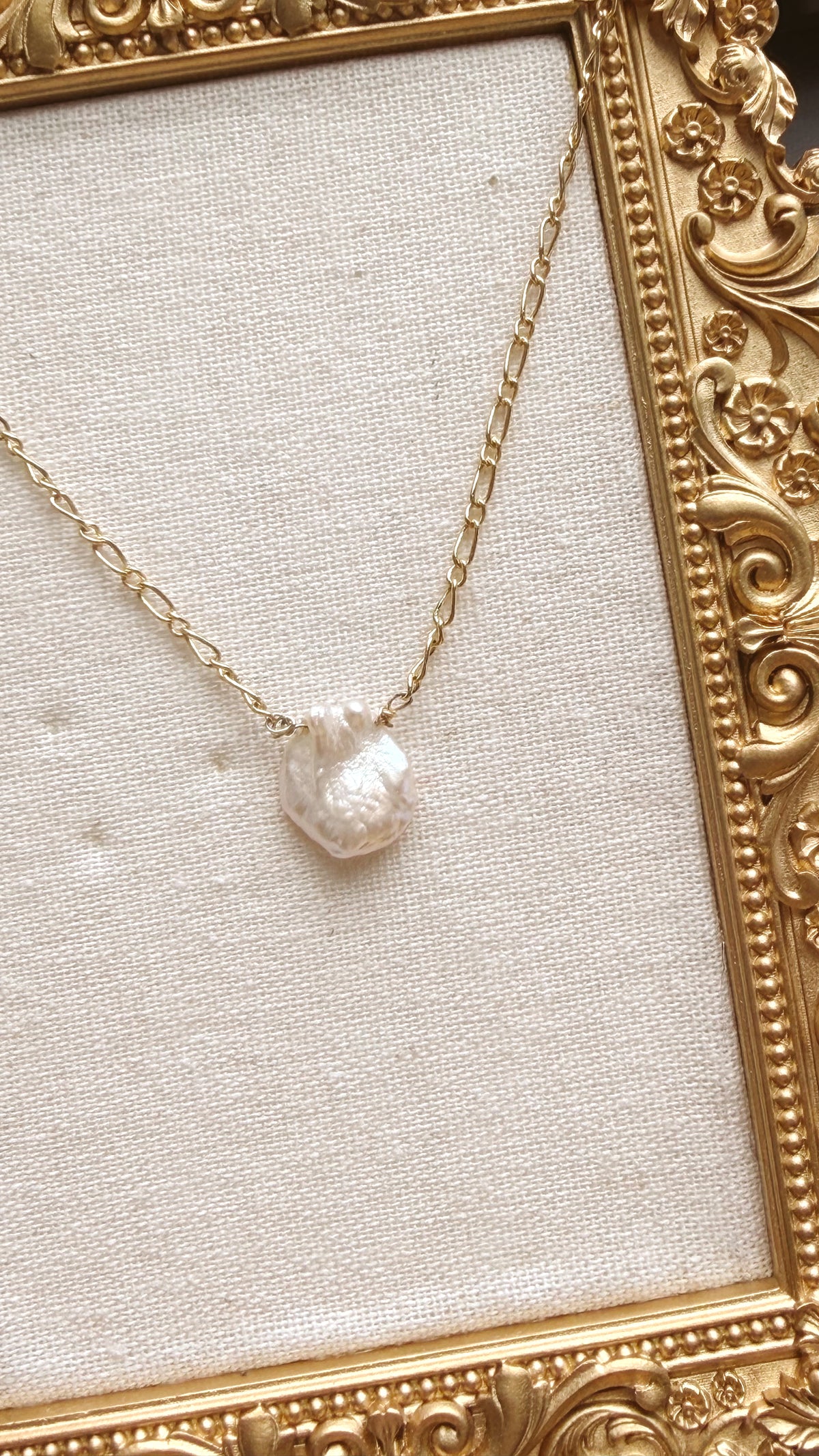 moon pearl necklace